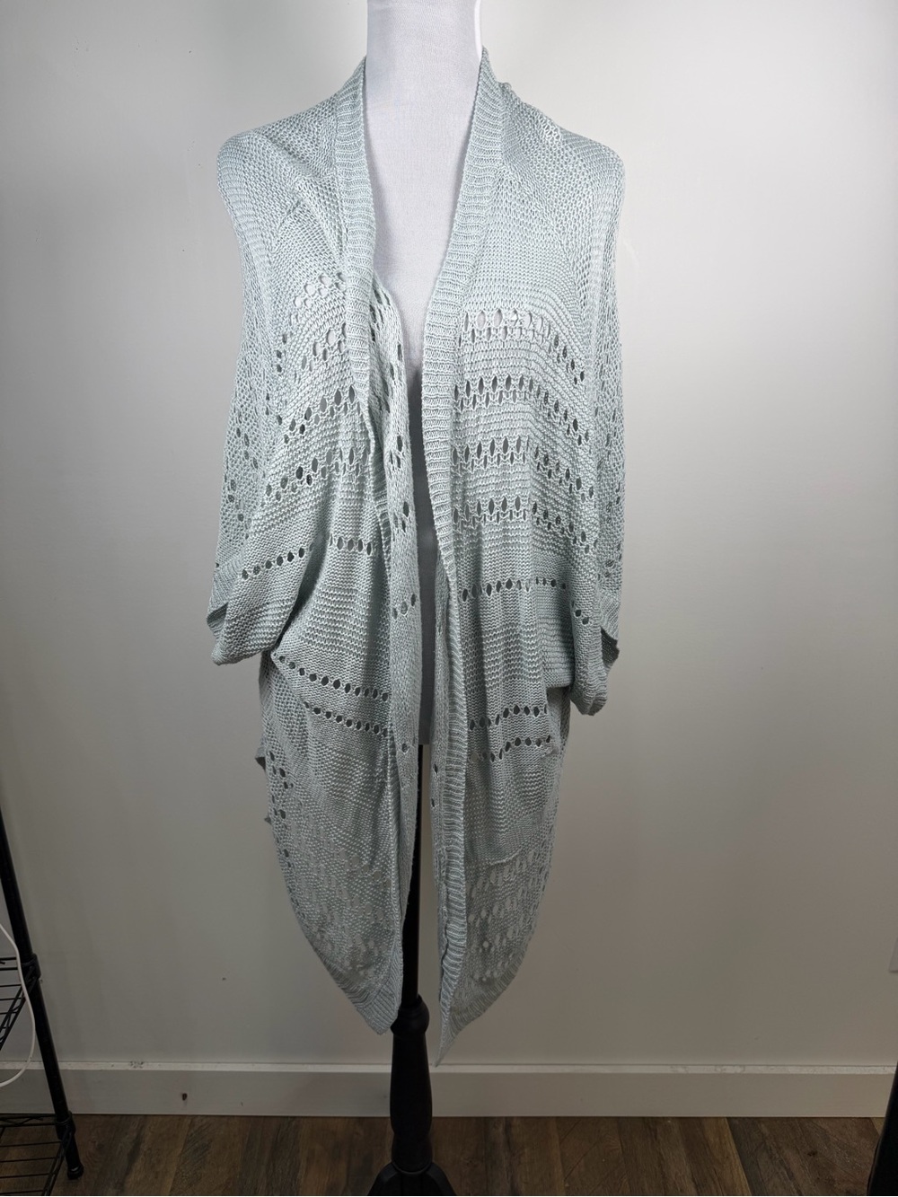 L love Sage Green Cardigan Women's Size S Cottagecore - Picture 2 of 5
